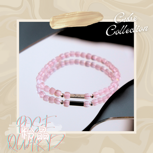 Wish Cube - Rose Quartz 粉晶 | 修復內在・打開心・學習愛 （愛情/人緣）