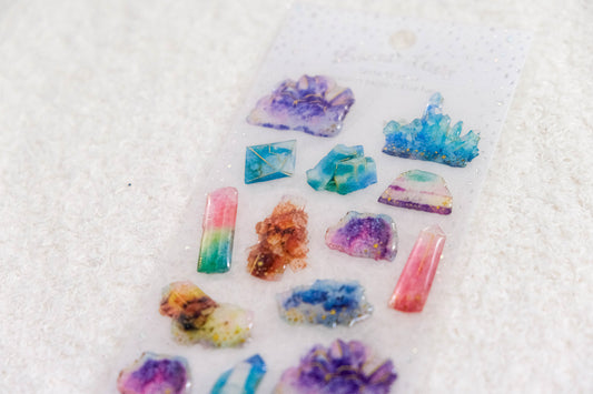 Q-lia - 水晶滴膠原石貼紙