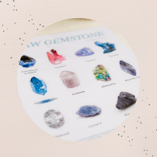 A5 - 原石貼紙 (白色基本款)